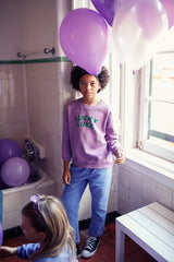 Piupiuchick Sweater Mauve w/ "lucky luke" print