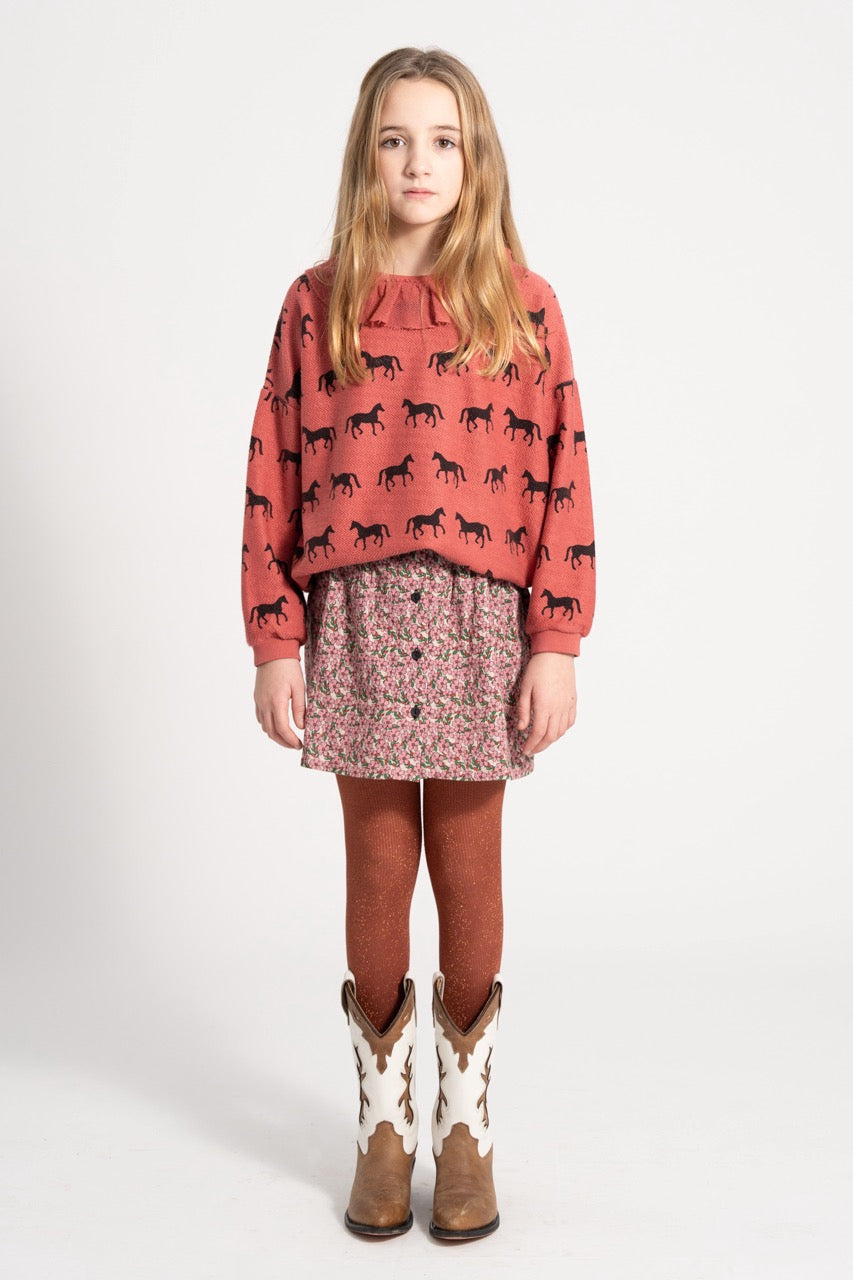 Piupiuchick Short skirt Pink flowers