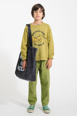 Piupiuchick Sweatshirt - Olive green tiger print