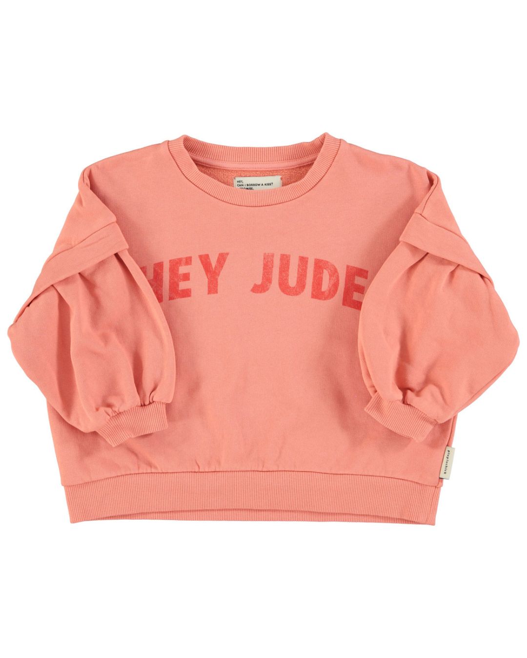 Piupiuchick Sweatshirt - Pink "hey jude" print