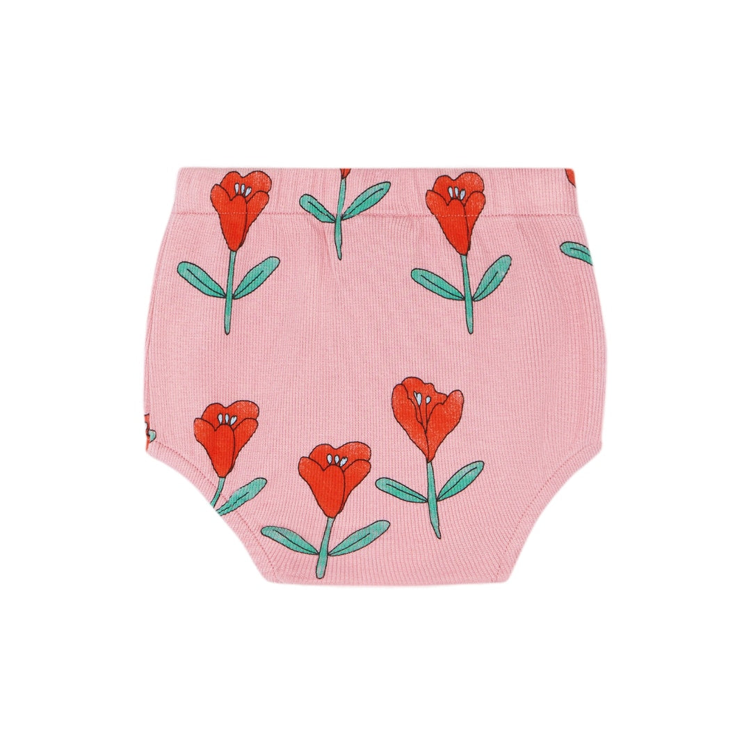 The Campamento Tulips Allover Baby Bloomer - Pink