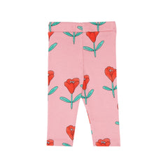 The Campamento Tulips Allover Baby Leggings - Pink