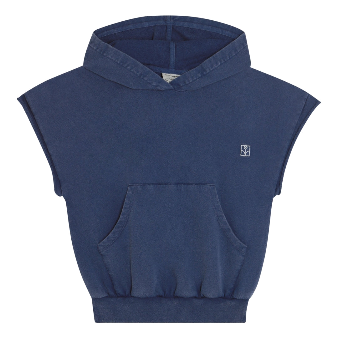 The Campamento Hoodie Korte Mouw - Washed Blue
