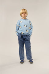 The Campamento Oversized Trui Dogs Allover Lichtblauw