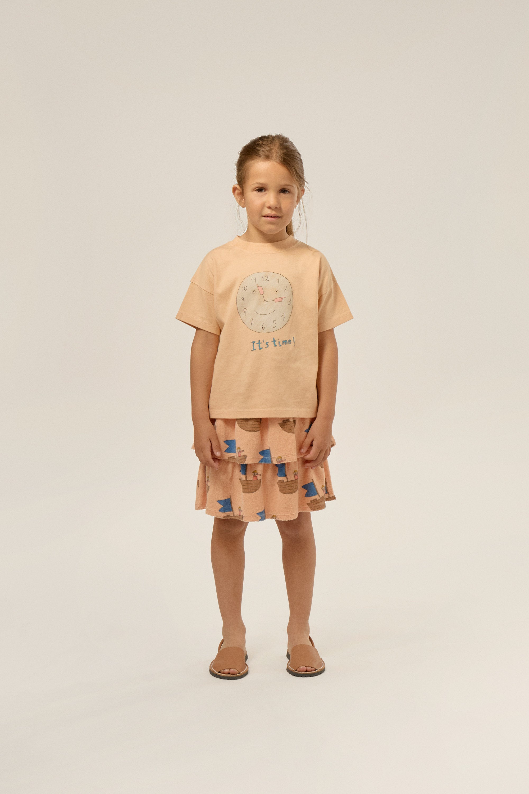The Campamento Tshirt It's Time Oranje/Roze