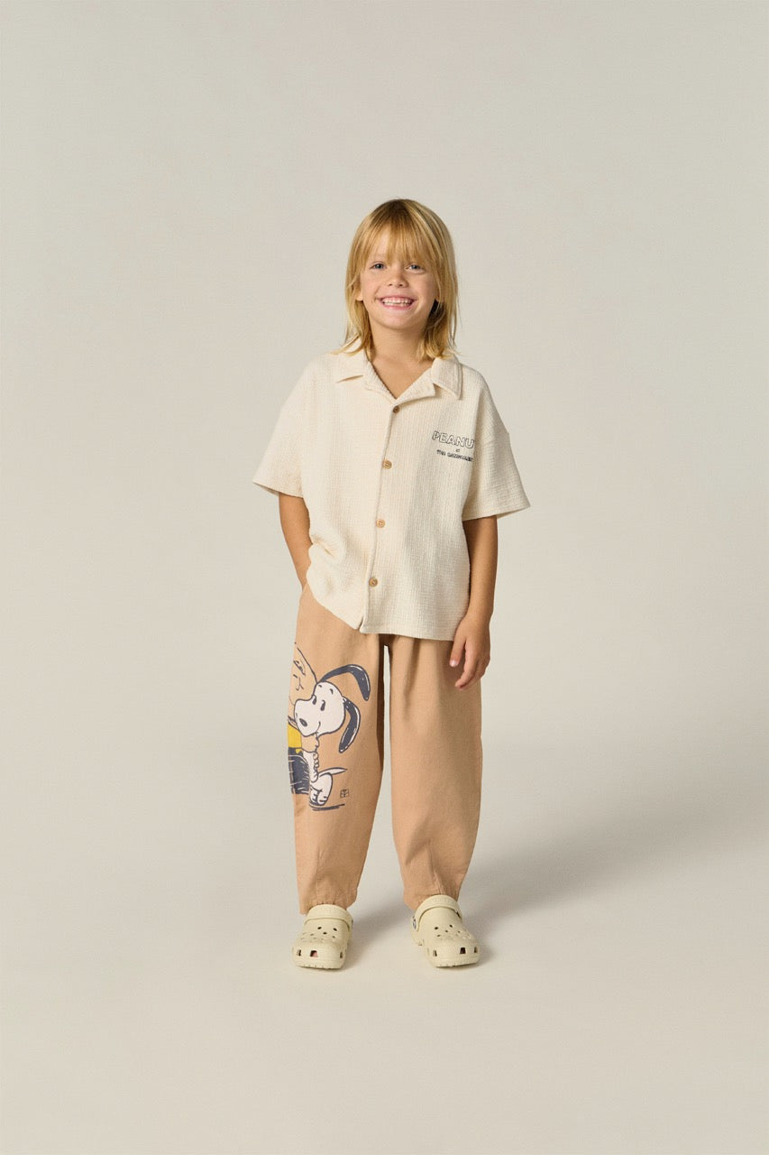 The Campamento Snoopy And Charlie Hug Broek - Bruin