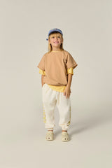 The Campamento Snoopy And Charlie Hug Trui Korte Mouw - Bruin