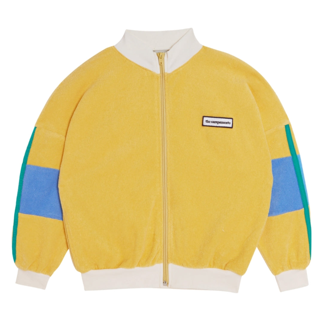 The Campamento Vest Met Rits - Yellow Color Block