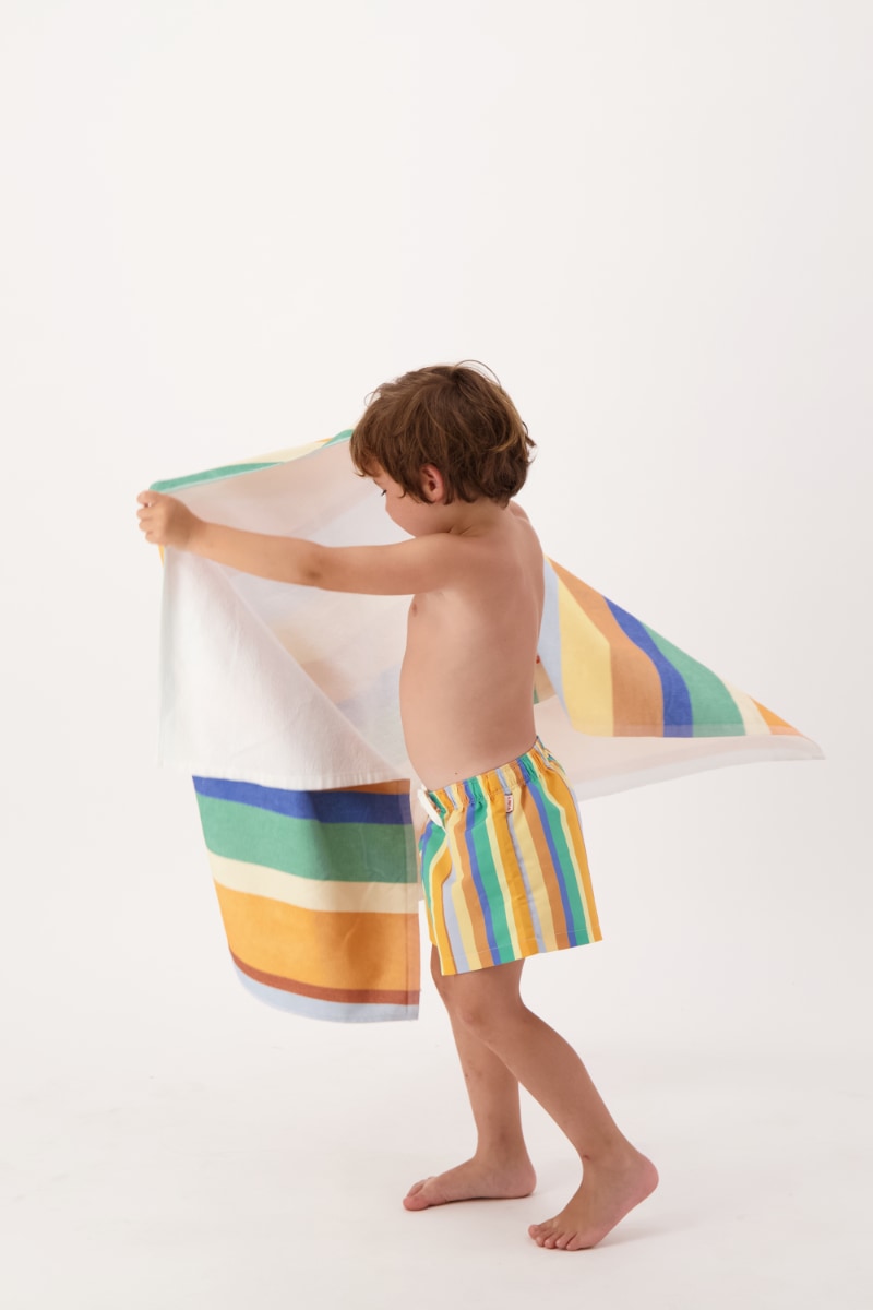 Tinycottons Multicolor Stripes Long Short - multicolor