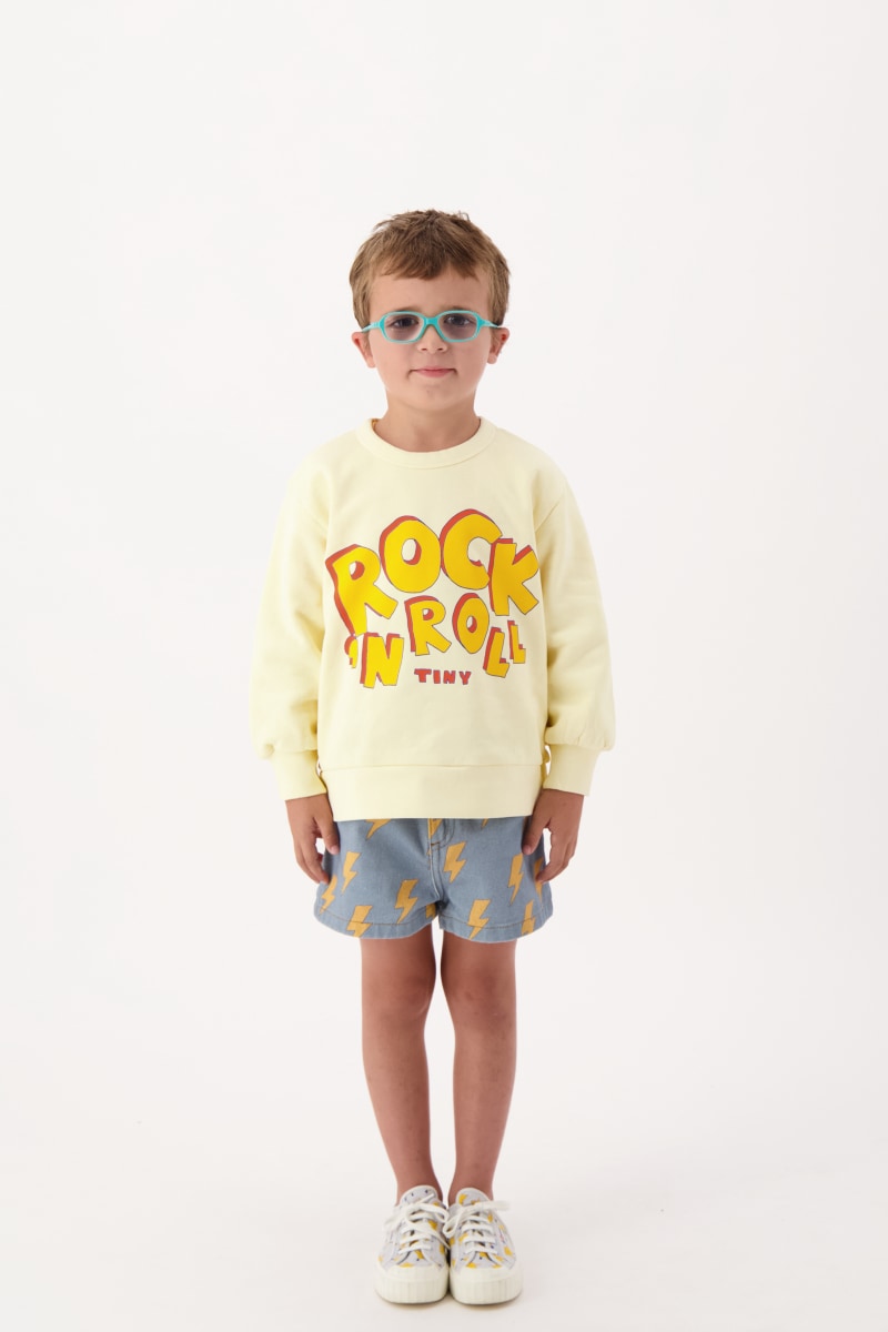 Tinycottons Rock ‘N’ Roll Sweatshirt - dusty yellow