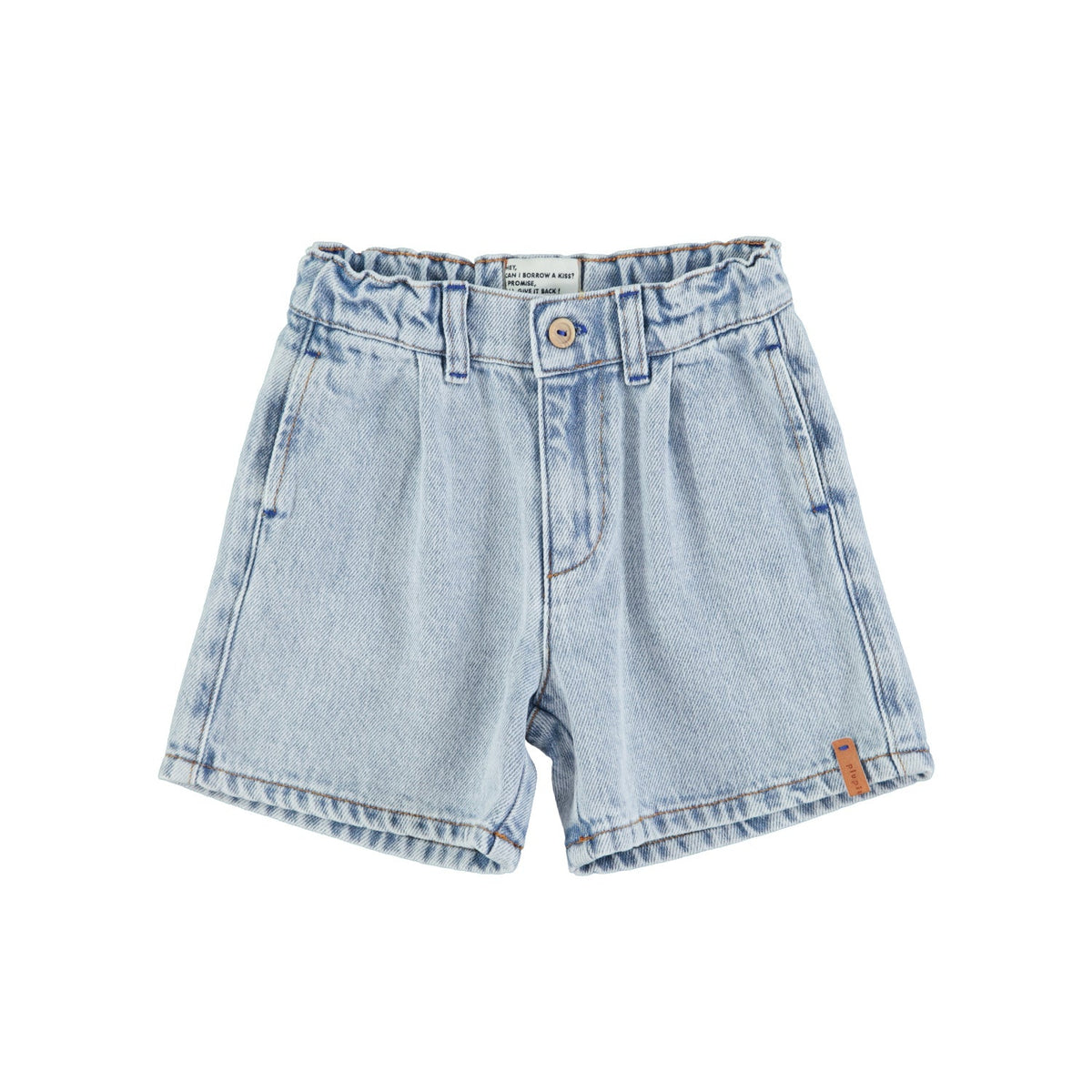 Piupiuchick Jeans Short | verwassen blauw - denim