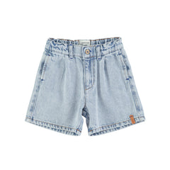 Piupiuchick Jeans Short | verwassen blauw - denim