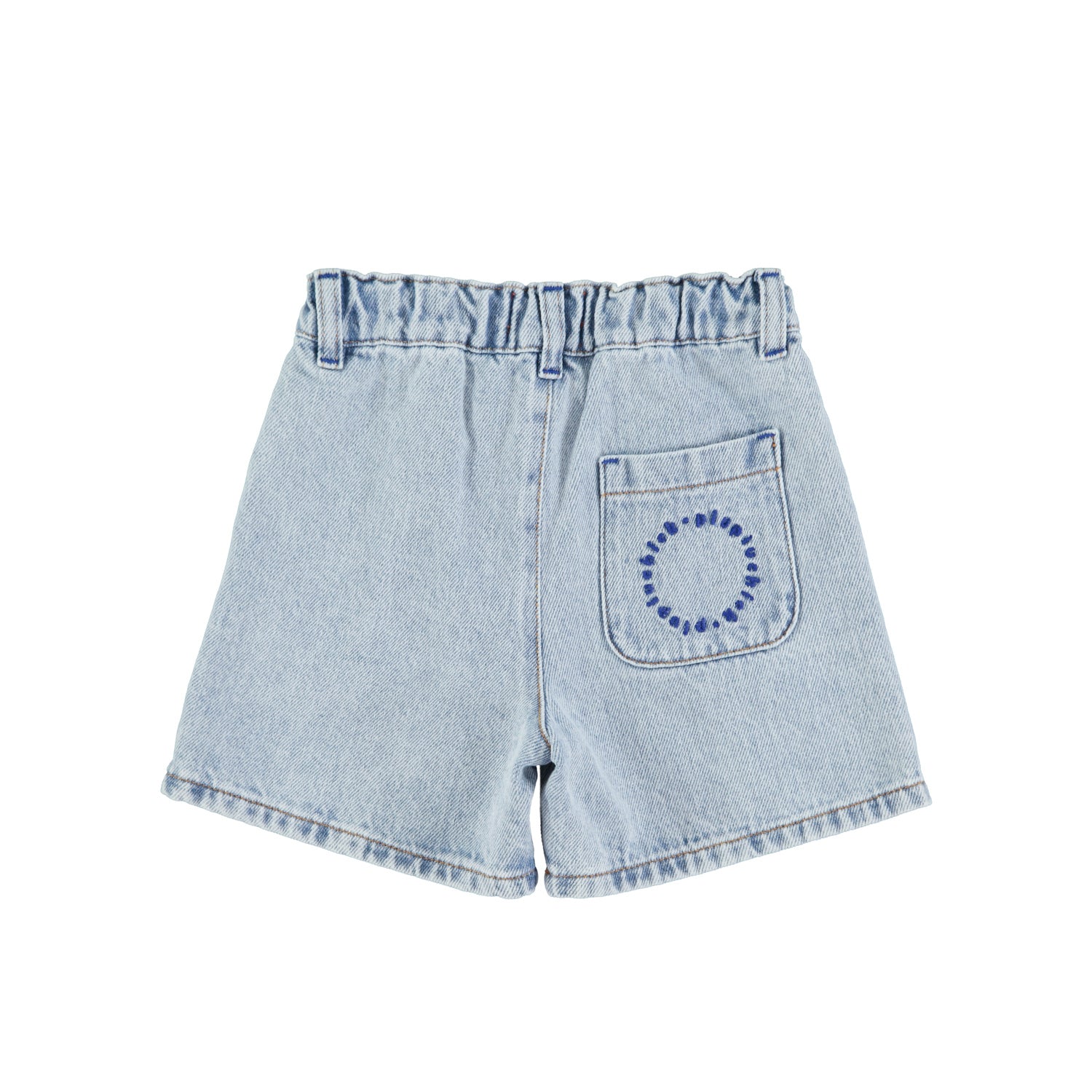 Piupiuchick Jeans Short | verwassen blauw - denim