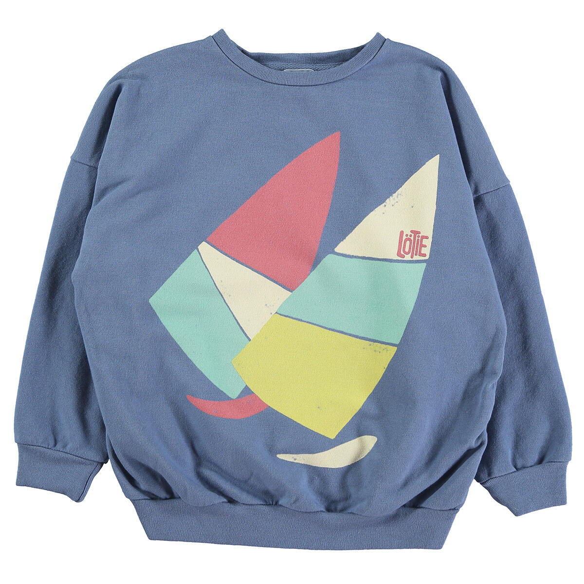 Lötiekids Sweatshirt Sails - Blue | baby kids conceptstore, duurzame kinderkleding, duurzame babykleding