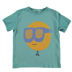 Lötiekids Retro Tshirt Sun&Glasses - Pacific | baby kids conceptstore, duurzame kinderkleding, duurzame babykleding