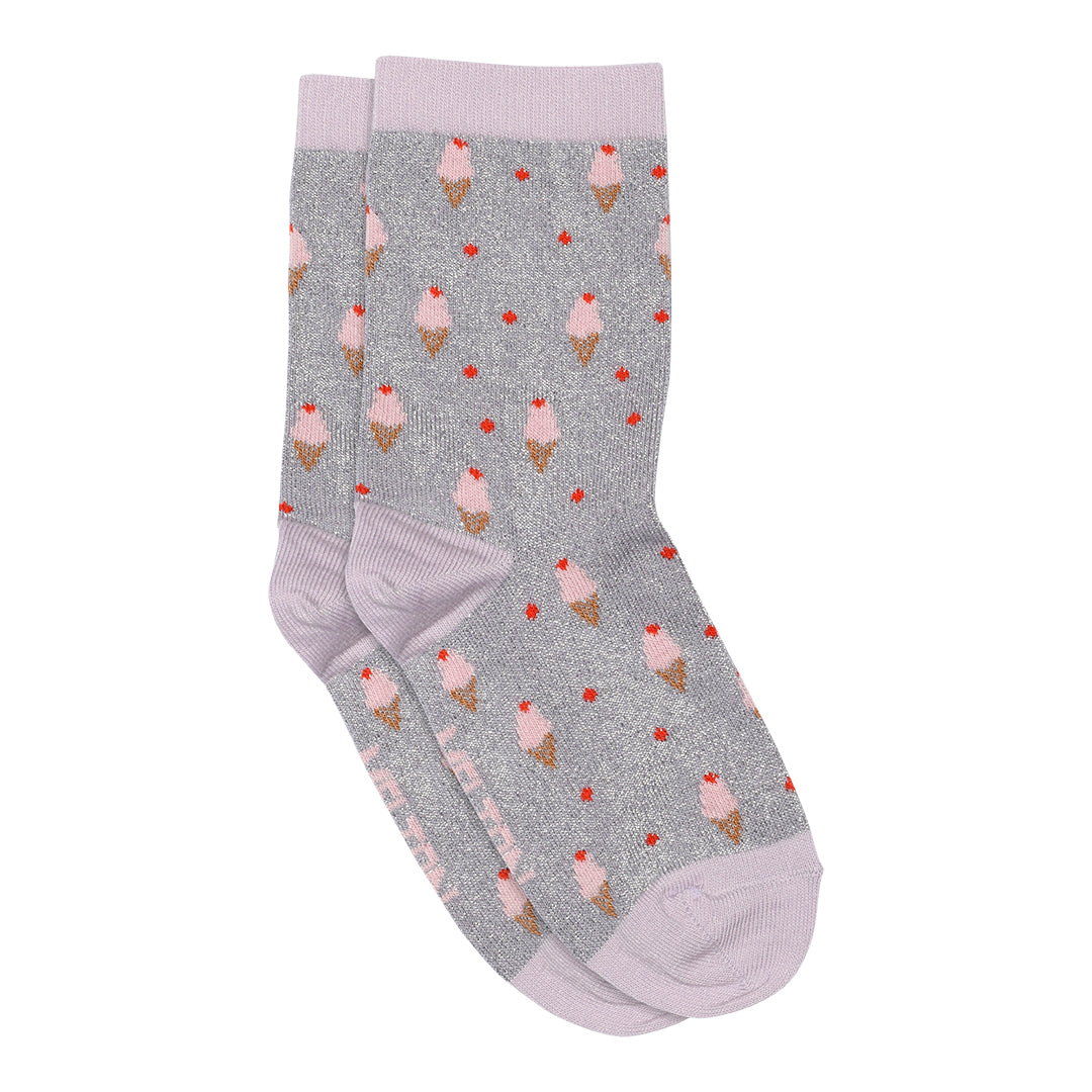 mp Denmark Ice cream glitter socks - Daybreak