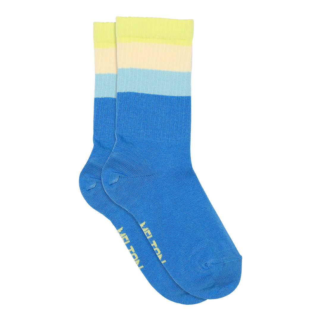mp Denmark Wide stripes socks - Super Sonic Blue