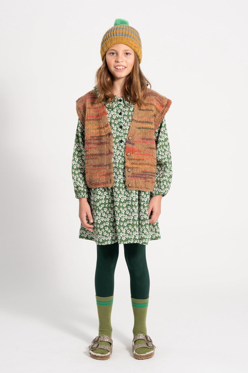 Piupiuchick Knitted waistcoat Multicolor brown