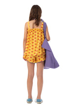 Piupiuchick Top With Straps - Yellow With Red Lips