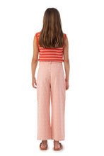 Piupiuchick Flare Trousers - Light Pink With Animal Print
