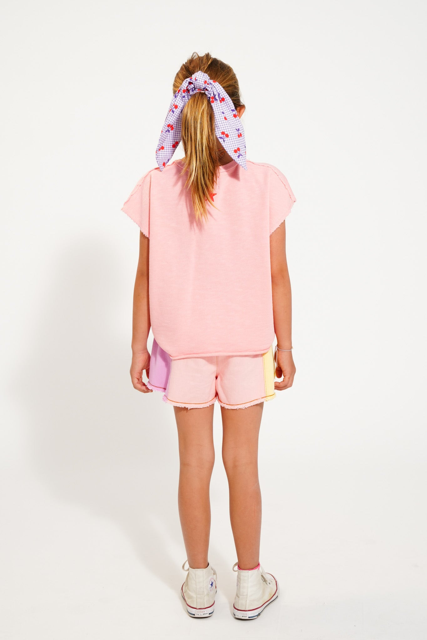 Piupiuchick T-shirt | roze "camp tapawingo" print