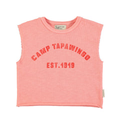 Piupiuchick T-shirt | roze "camp tapawingo" print