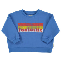 Piupiuchick Trui | blauw "fantastic" print