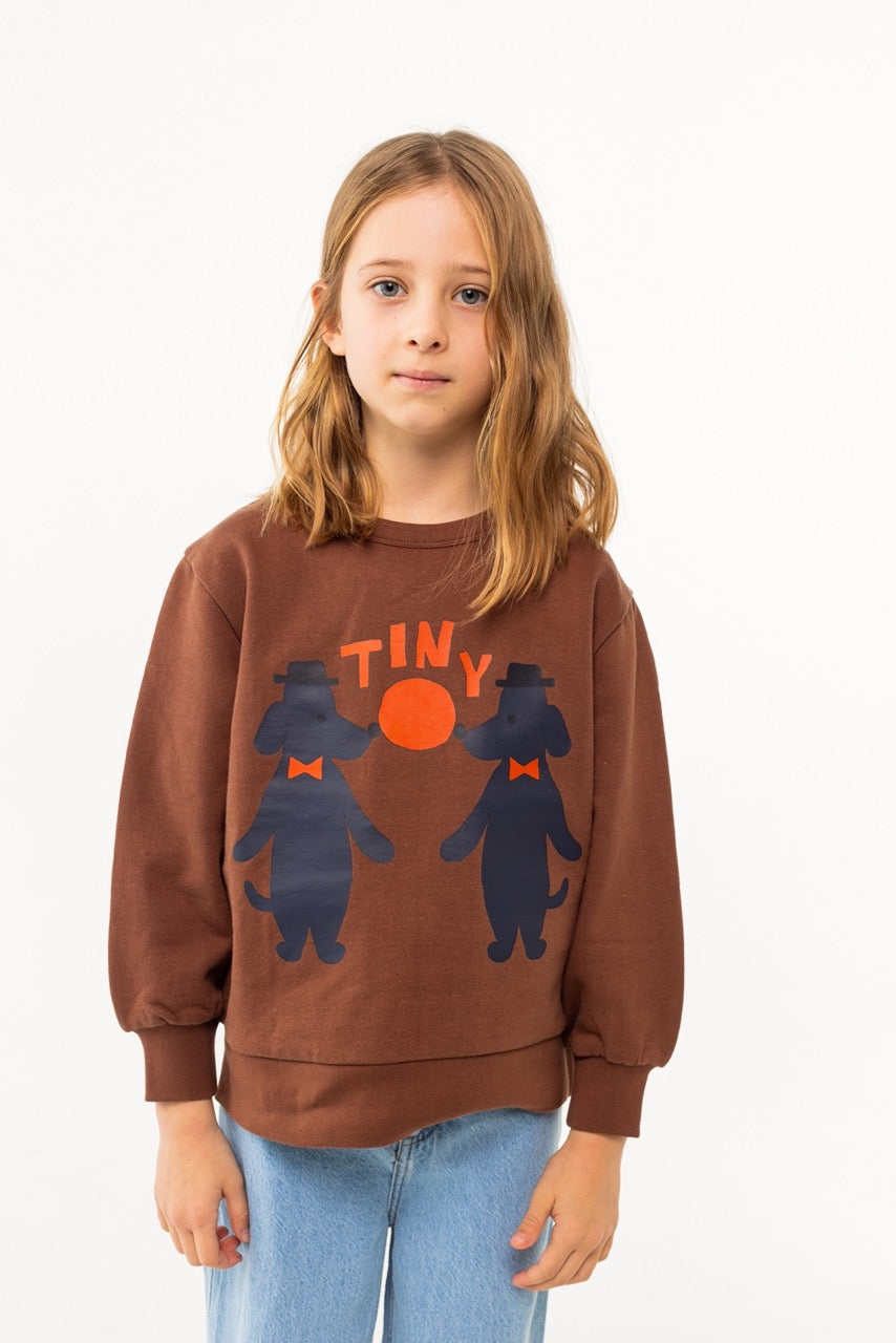 Tinycottons Tiny Dogs Sweatshirt - chocolate