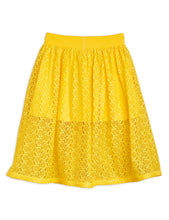 MINI RODINI Lace skirt - Yellow
