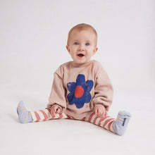 Bobo Choses Baby Big Flower puff sleeves sweatshirt - Pink
