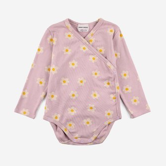 Bobo Choses Baby Little Flower all over wrap body - Lavender | Dream out Loud