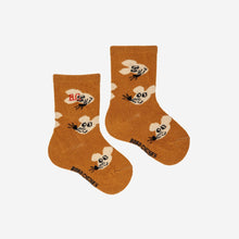 Bobo Choses Baby Mouse all over long socks - Brown | Dream out Loud