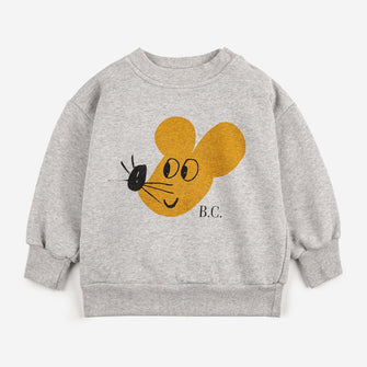 Bobo Choses Baby Mouse sweatshirt - Light Heather Grey | Dream out Loud