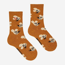 Bobo Choses Mouse all over long socks - Curry | Dream out Loud