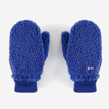 Bobo Choses Sheepskin Color Block blue gloves - Blue | Dream out Loud