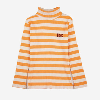 Bobo Choses Yellow stripes turtle neck T-shirt - Curry | Dream out Loud