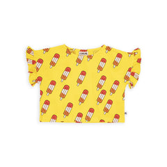 CarlijnQ Popsicle - frilled shirt | baby kids conceptstore, duurzame kinderkleding, duurzame babykleding