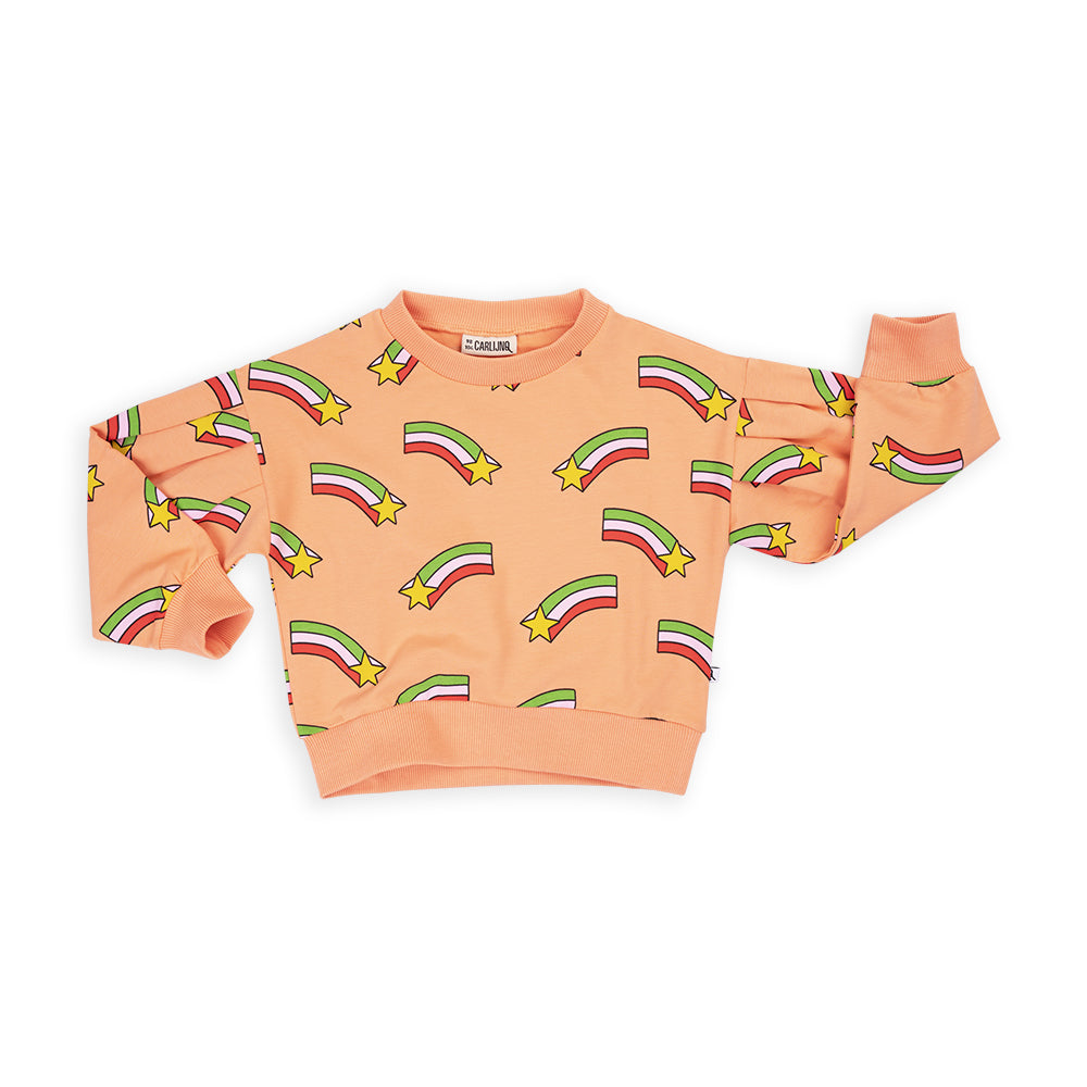 CarlijnQ Star - girls sweater | baby kids conceptstore, duurzame kinderkleding, duurzame babykleding