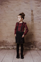 Little Hedonist Shoulder Strap Skirt Mia - Denim Spray Black