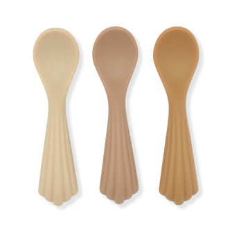 Konges Sløjd 3 pack shell spoon silicone