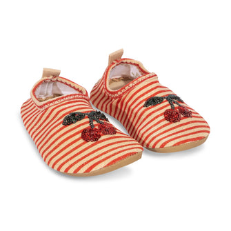Konges Sløjd Jade Swim Shoes - Glitter Stripe| conceptstore voor baby & kids, duurzame kinderkleding, duurzame babykleding