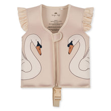 Konges Sløjd Neoprene Float Frill Vest - Swan| conceptstore voor baby & kids, duurzame kinderkleding, duurzame babykleding