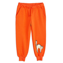 MINI RODINI - Angry cat application sweatpants - Red | Dream out Loud