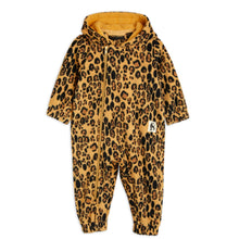 MINI RODINI - Leopard fleece onesie - Beige | Dream out Loud