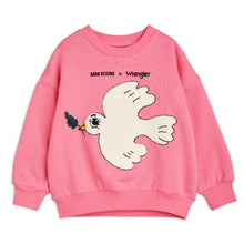 MINI RODINI - Peace dove chenille sweatshirt - Pink | Dream out Loud
