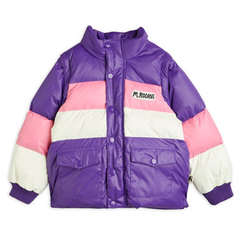 MINI RODINI - Zip sleeve puffer jacket - Purple | Dream out Loud