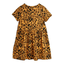 MINI RODINI Basic leopard ss dress - Beige