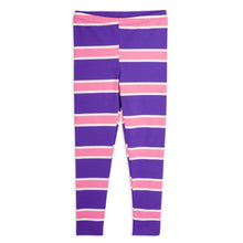 MINI RODINI Stripe Leggings - Purple | Nieuwe zomercollectie Mini Rodini | Duurzame kinderkleding