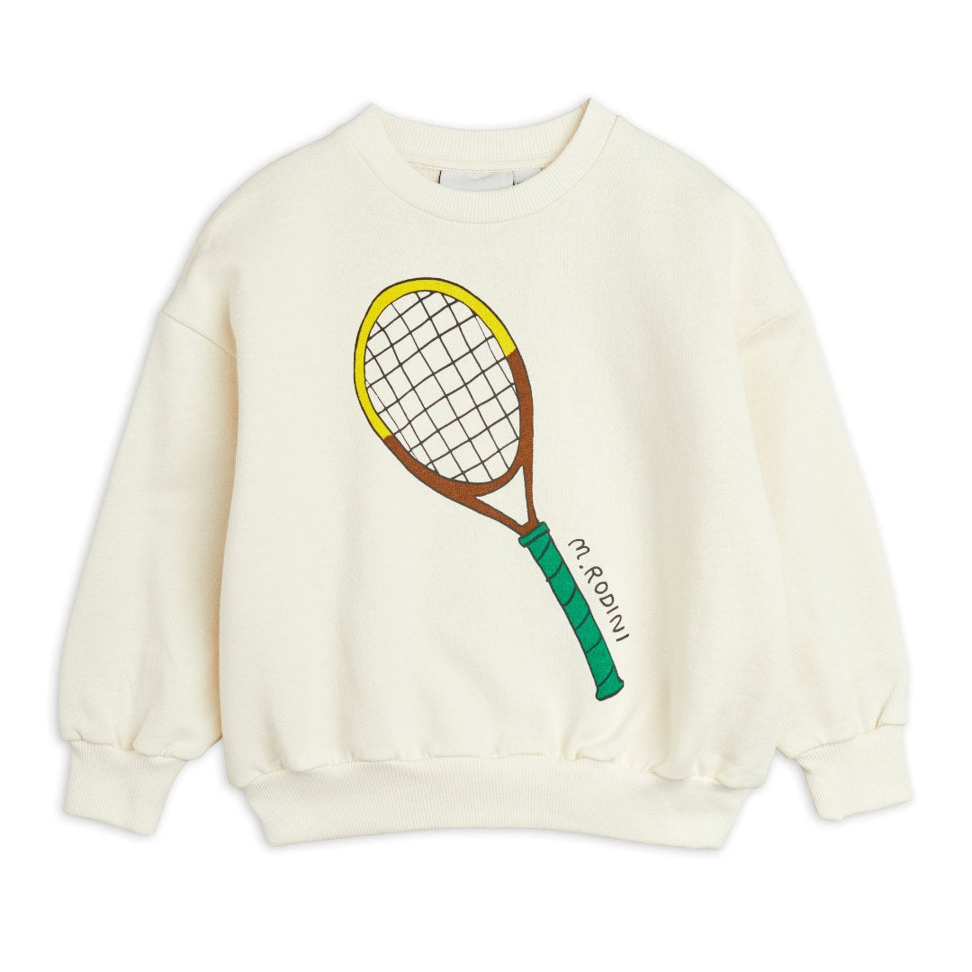MINI RODINI Tennis Sp Sweatshirt - Offwhite | Nieuwe zomercollectie Mini Rodini | Duurzame kinderkleding