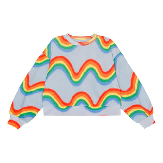 Molo Miki Sweat shirt - Rainbow Waves | baby kids conceptstore, duurzame kinderkleding, duurzame babykleding
